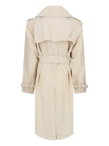 Nylon Double-breasted Trench Coat - Burberry - Modalova