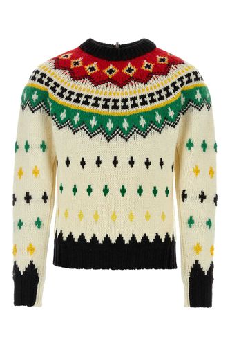 Embroidered Wool Blend Sweater - Moncler Grenoble - Modalova