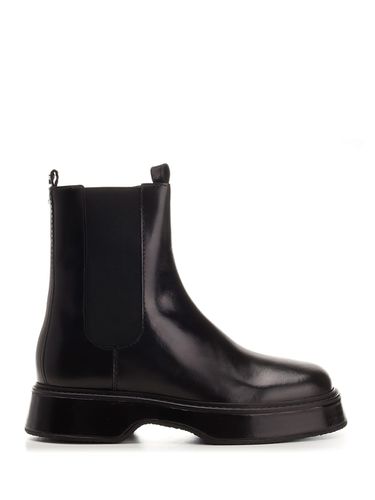 Leather Chelsea Boot - Ami Alexandre Mattiussi - Modalova