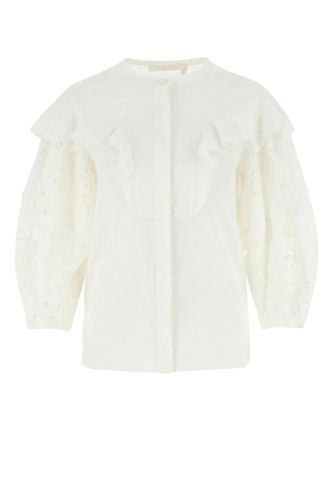 Chloé Ivory Linen Blouse - Chloé - Modalova