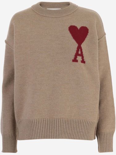 Ami De Coeur Wool Sweater - Ami Alexandre Mattiussi - Modalova