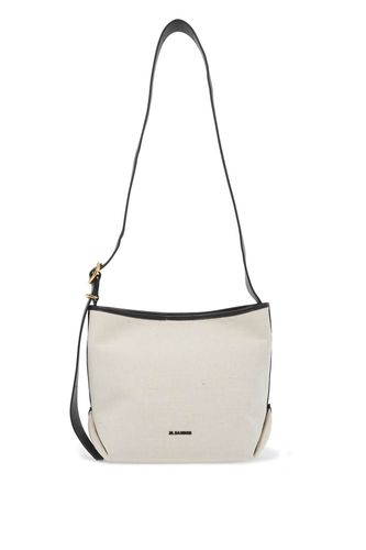 Sand Canvas Small Folded Shoulder Bag - Jil Sander - Modalova