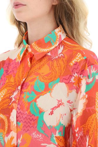 Floral Chiffon Shirt MSGM - MSGM - Modalova