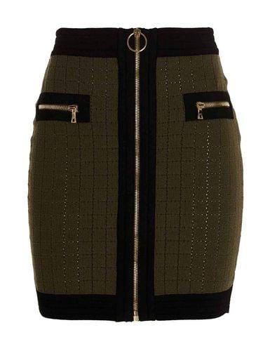 Balmain Zip-up Knitted Skirt - Balmain - Modalova