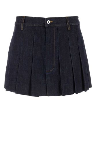 Dark Blue Mini Skirt - Bottega Veneta - Modalova