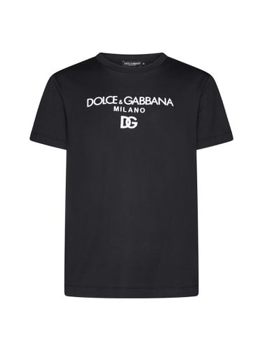 Dg Embroidery Logo T-shirt - Dolce & Gabbana - Modalova