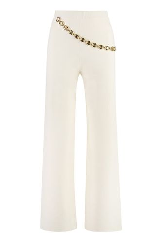 Wide Leg Trousers With Belt - Paco Rabanne - Modalova