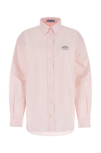 Light Pink Oxford Oversize Shirt - Prada - Modalova