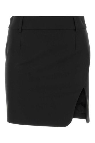 Off-White Black Drill Mini Skirt - Off-White - Modalova