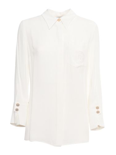 Long Sleeve Viscose Shirt - Elisabetta Franchi - Modalova