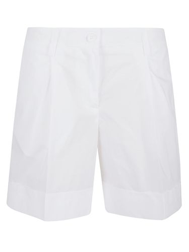 Parosh White Cotton Shorts - Parosh - Modalova