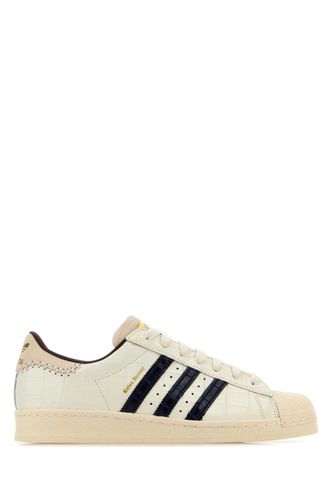 White Leather X Wales Bonner Superstar Sneakers - Adidas - Modalova