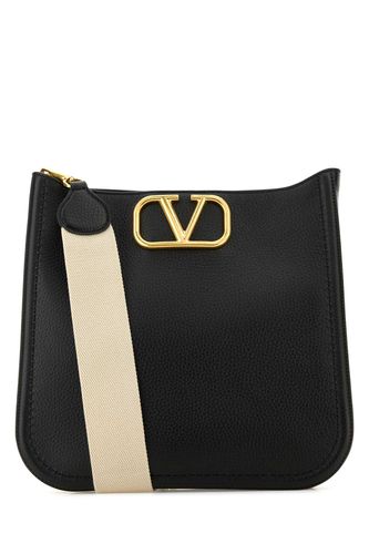 Black Leather Alltime Shoulder Bag - Valentino Garavani - Modalova