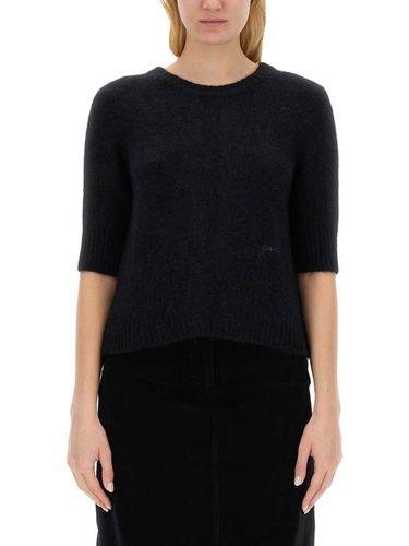 Ganni Black Wool Blend Sweater - Ganni - Modalova