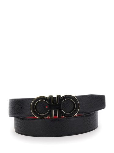 Reversible Belt With Gancini Buckle In Leather Man - Ferragamo - Modalova