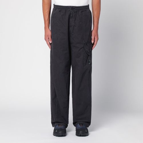 C. P. Company Black Washed Cotton Cargo Trousers - C.P. Company - Modalova