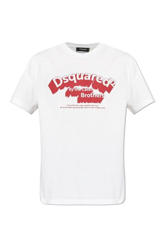 Logo Printed Crewneck T-shirt - Dsquared2 - Modalova