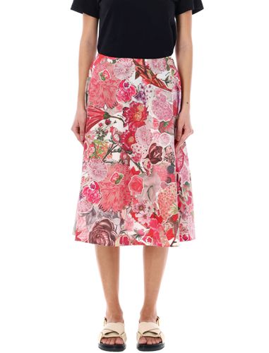 Marni Floral Print Midi Skirt - Marni - Modalova