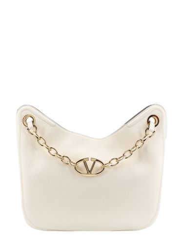 Vlogo Gate Grained Leather Hobo Bag - Valentino Garavani - Modalova