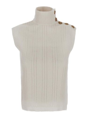 Balmain Turtleneck Sleeveless Top - Balmain - Modalova