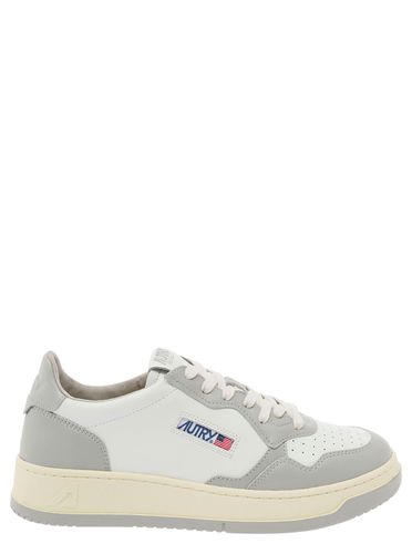 Medalist White And Low Top Sneakers With Logo Detail In Leather Man - Autry - Modalova