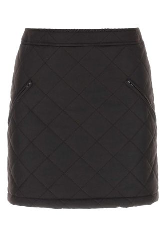 Dark Brow Cotton Mini Skirt - Burberry - Modalova