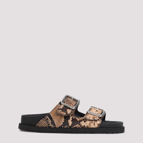Printed Leather Arizona Slippers - Birkenstock - Modalova