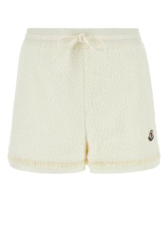 Moncler Ivory Tweed Shorts - Moncler - Modalova