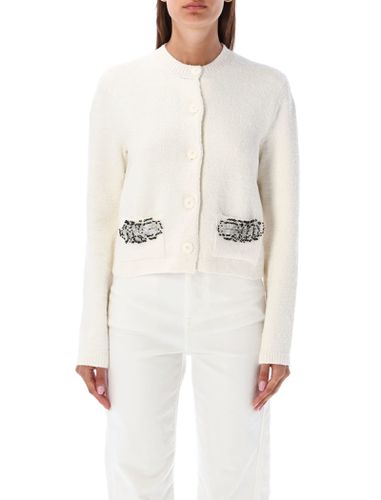 Knit Pocket Embroidery Cardigan - Lanvin - Modalova