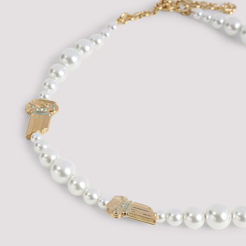 Gradient Pearl Column Necklace - Casablanca - Modalova