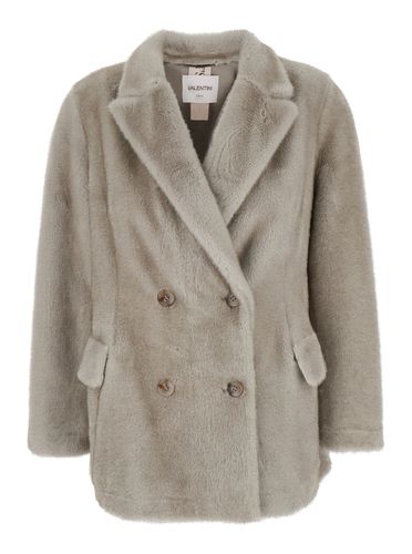 Double-breasted Jacket With Notched Revers In Ecofur Woman - Valentini 1972 - Modalova