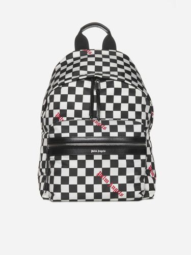 Check Print Nylon Backpack - Palm Angels - Modalova