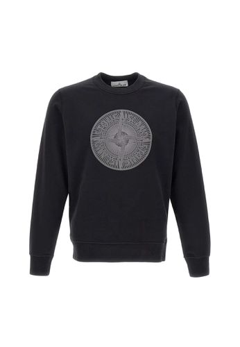 Logo Embroidered Crewneck Sweatshirt - Stone Island - Modalova