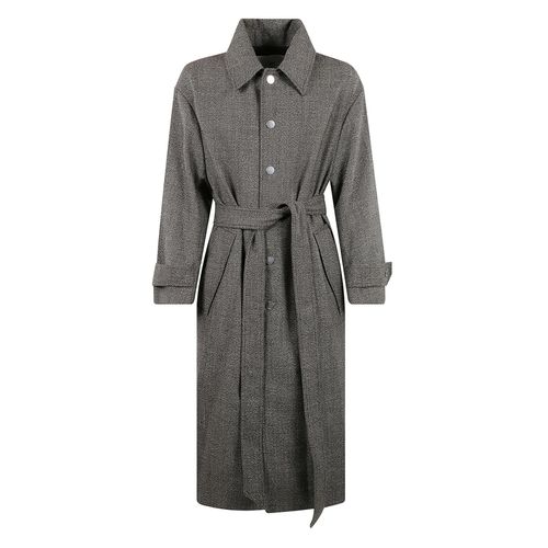 Paris Long-sleeved Belted Coat - Ami Alexandre Mattiussi - Modalova