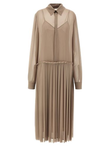 Pleated Midi Dress - Ami Alexandre Mattiussi - Modalova