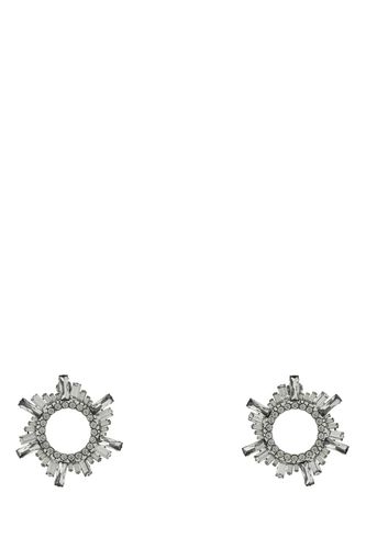 Embellished Metal Begum Earrings - Amina Muaddi - Modalova