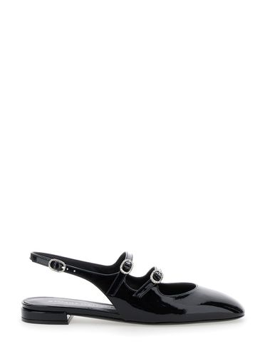 Slingback Ballet Shoes With Crystal Embellishment In Patent Leather Woman - Stuart Weitzman - Modalova