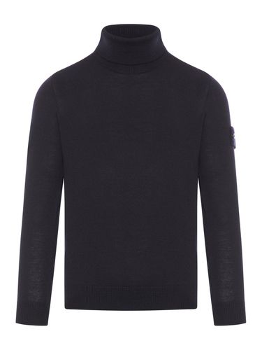 Logo Patch Roll-neck Jumper - Stone Island - Modalova