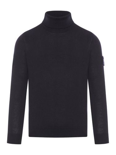 Logo Patch Roll-neck Jumper - Stone Island - Modalova