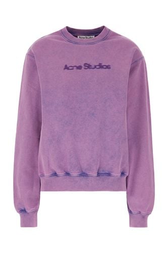 Purple Cotton Oversize Sweatshirt - Acne Studios - Modalova