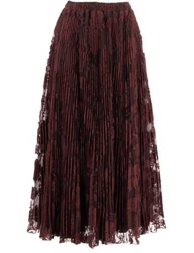 Pleated Lace Midi Skirt - Ermanno Scervino - Modalova