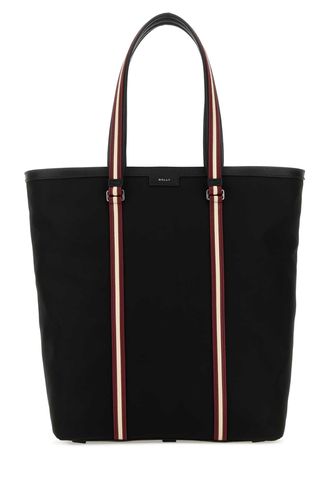 Black Canvas Code Shopping Bag - Bally - Modalova