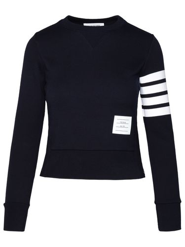 Thom Browne Navy Cotton Sweatshirt - Thom Browne - Modalova