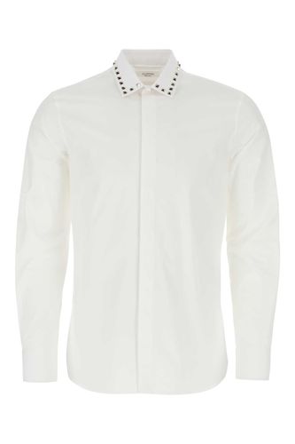 White Poplin Shirt - Valentino Garavani - Modalova