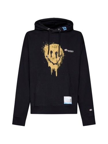 Smiley-face Printed Drawstring Hoodie - Mihara Yasuhiro - Modalova