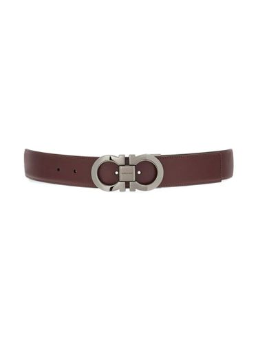 Reversible And Adjustable Gancini Belt - Ferragamo - Modalova