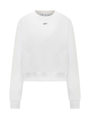 Logo Detail Cotton Sweatshirt - Off-White - Modalova