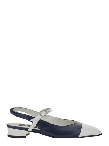 Oceano Slingback Ballet Shoes With Contrasting Toe In Leather Woman - Carel - Modalova