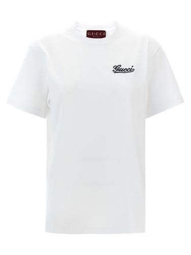 Gucci Logo Embroidery T-shirt - Gucci - Modalova