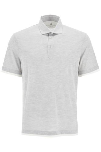 Contrast-trim Short-sleeved Polo Shirt - Brunello Cucinelli - Modalova